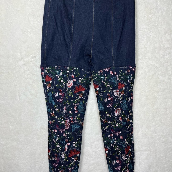 Cinq a Sept Eva Marie Embroidered Skinny Jeans Size 8 - Picture 3 of 11
